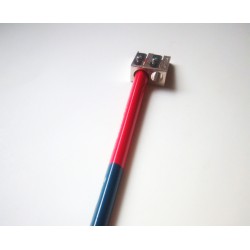 Kores TWIN Jumbo háromszögletű postairón, piros-kék, szóló