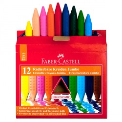 Faber-Castell JUMBO GRIP zsírkréta, 12db, háromszögletű Írás Tollak és ceruzák Faber-Castell