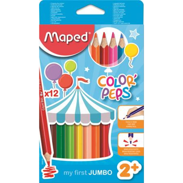 Maped COLOR PEPS Jumbo háromszögletű színes ceruza 12db