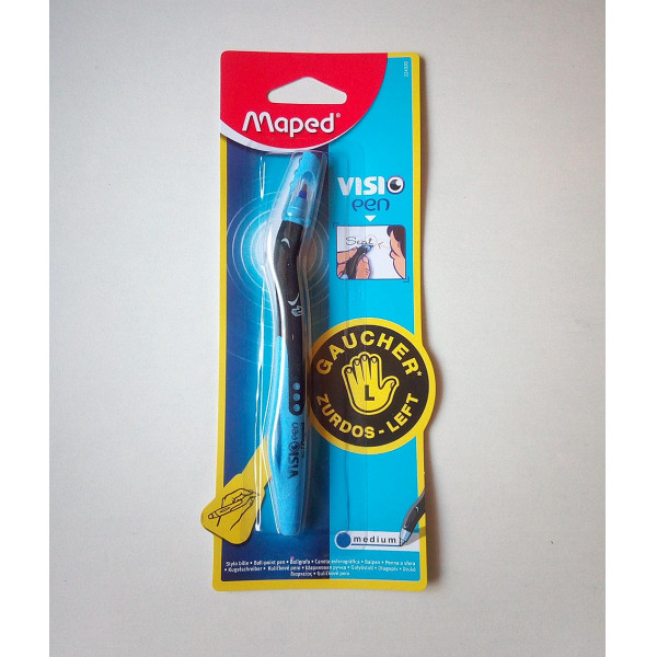Maped Visio golyóstoll, 0.5mm, kék tinta, balkezes, eldobható, csomagolt