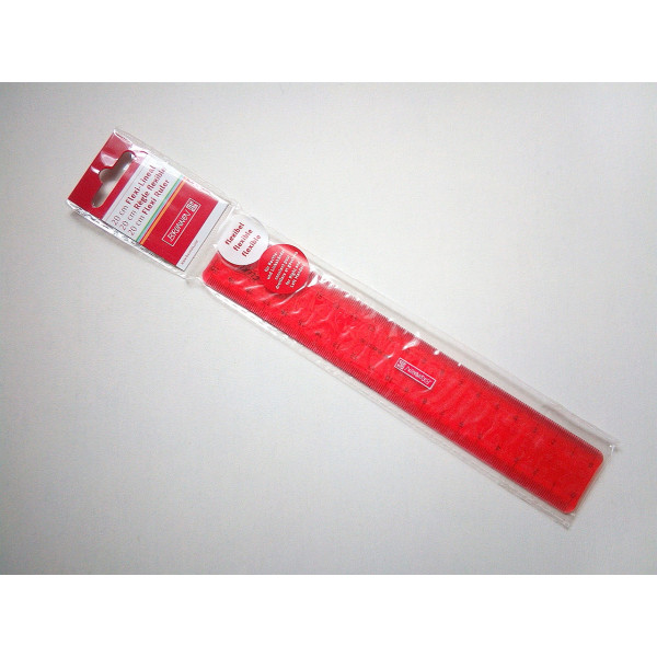 Brunnen áttetsző színes hajlékony vonalzó 20cm, jobbos/balos