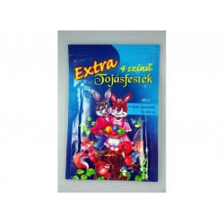 EXTRA húsvéti tojásfesték készlet (4 festék +10 matrica)