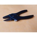 PAUL virágvágó olló, max. 5mm átvágás, rávágó, kétkezes, fekete