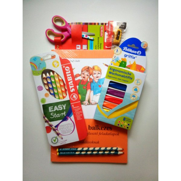 7db-os óvodás csomag, balkezes