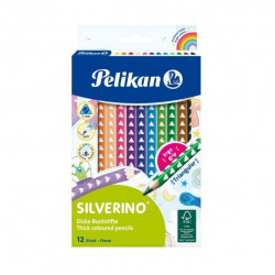 Pelikan SILVERINO háromszögletű színes ceruza, 12db, vastag (jumbo) 5000Ft alatt Tollak és ceruzák Pelikan