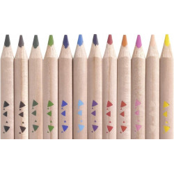 Herlitz TRILINO háromszögletű színes ceruza, 12db, vastag (jumbo)