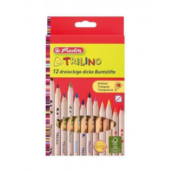 Herlitz TRILINO háromszögletű színes ceruza, 12db, vastag (jumbo) 5000Ft alatt Tollak és ceruzák Herlitz
