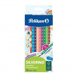 Pelikan SILVERINO háromszögletű színes ceruza, 12db, vékony 5000Ft alatt Tollak és ceruzák Pelikan