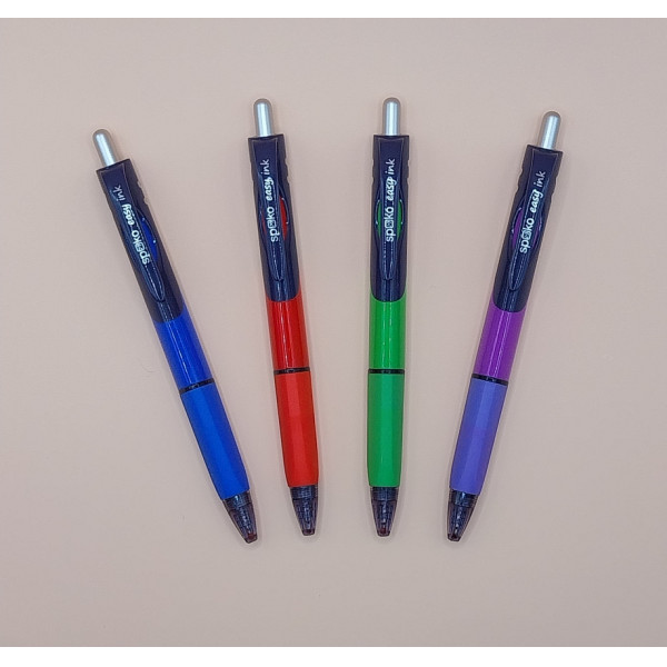 Spoko TRIANGLE easy ink golyóstoll 0.5mm, háromszög fogózóna, utántölthető, kék tinta, szóló