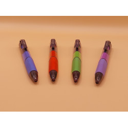 Spoko TRIANGLE easy ink golyóstoll 0.5mm, háromszög fogózóna, utántölthető, kék tinta, szóló