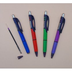 Spoko TRIANGLE easy ink golyóstoll 0.5mm, háromszög fogózóna, utántölthető, kék tinta, szóló Azonnal száradó tollak Tollak és ceruzák Spoko