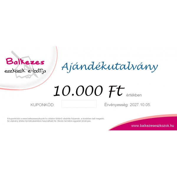 10000Ft-os ajándékutalvány
