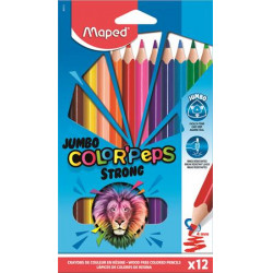 Maped COLOR PEPS Jumbo Strong háromszögletű színes ceruza 12db 5000Ft alatt Tollak és ceruzák Maped