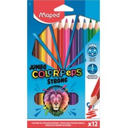 Maped COLOR PEPS Jumbo Strong háromszögletű színes ceruza 12db 5000Ft alatt Tollak és ceruzák Maped