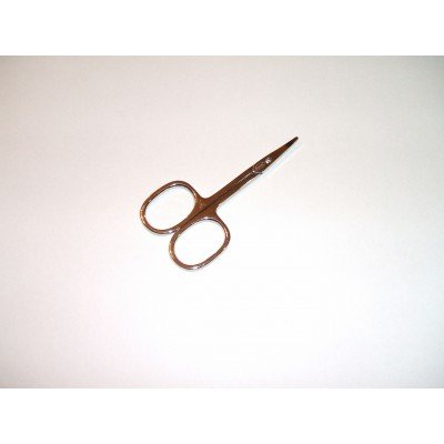 Everest nikkel bevonatú babaolló, hajlított pengéjű, balkezes